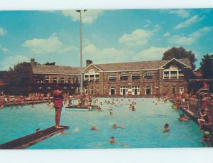 Unused Pre-1980 SWIMMING POOL AT MOTEL Wheeling West Virginia WV hk6136