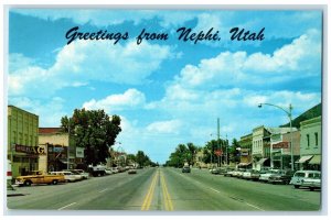 c1960 Main Street Juab County Salt Lake City Nephi Utah Vintage Antique Postcard