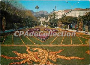 Postcard Moderne Menton French Riviera Riviere Fete du Citron in the Gardens ...