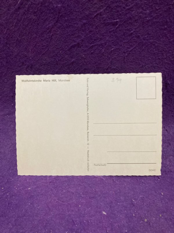 Austria Wallfahrtskirche Maria Hill Mondsee Unposted