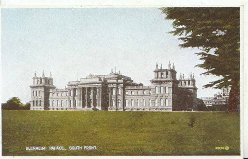 Oxfordshire Postcard - South Front - Blenheim Palace - Ref 9906A