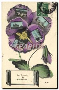 Old Postcard Suresnes A flower thought