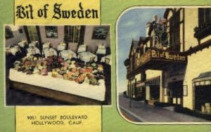 Bit of Sweden - Hollywood, California CA Postcard