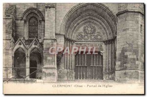 Old Postcard Clermont Portal L & # 39Eglise