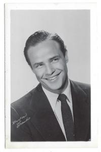 Vintage USA Photo Postcard - Marlon Brando (NN49)