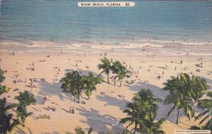 Florida Miami Beach Warn Sparkling Waters Of The Atlantic And Golden 1940