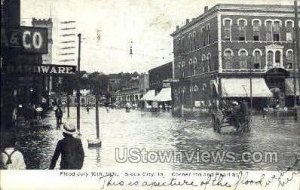 Flood, Corner 4th and Pearl St. - Sioux City, Iowa IA