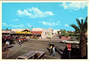 Old Scottsdale, AZ Arizona BROWN AVENUE Street Scene~Basket House 4X6 Postcard