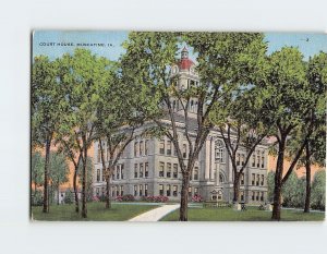 Postcard Court House, Muscatine, Iowa