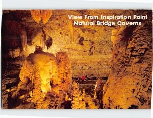 Postcard View Form Inspiration Point, Natural Bridge Caverns, Texas