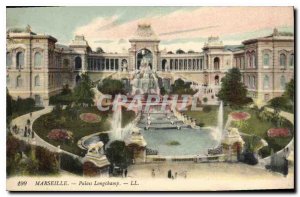 Old Postcard Marseille Le Palais Longchamp