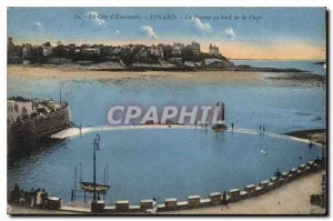 Old Postcard Emerald Coast Dinard The Pool by the Beach