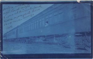 J30/ Wendall North Dakota RPPC Postcard c1910 Passenger Railroad Train 150