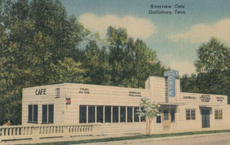 GATLINBURG , Tennessee ,1930-40s ; Riverview Cafe