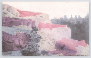 National & State Parks~Yellowstone Natl Park WY~Cleopatra Terrace~Vintage PC