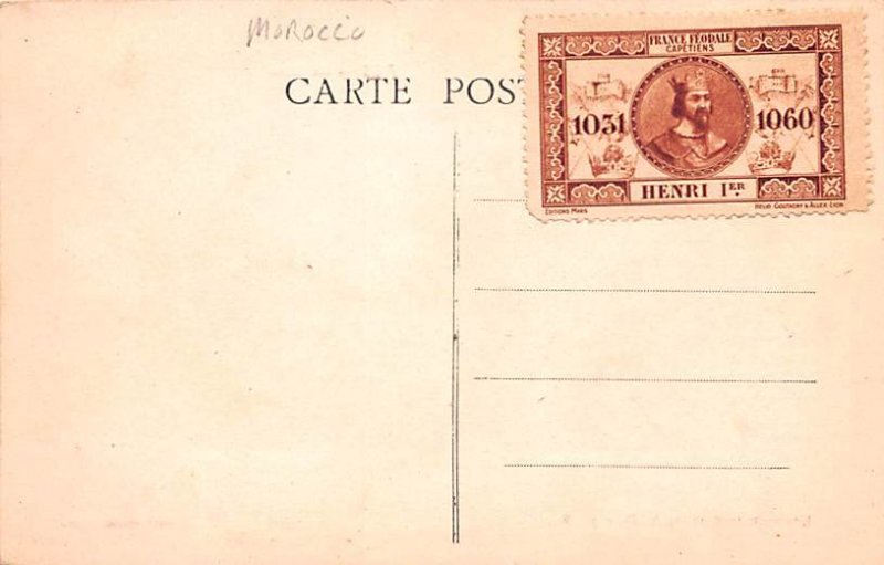 La Gare Fez Stamp on back 