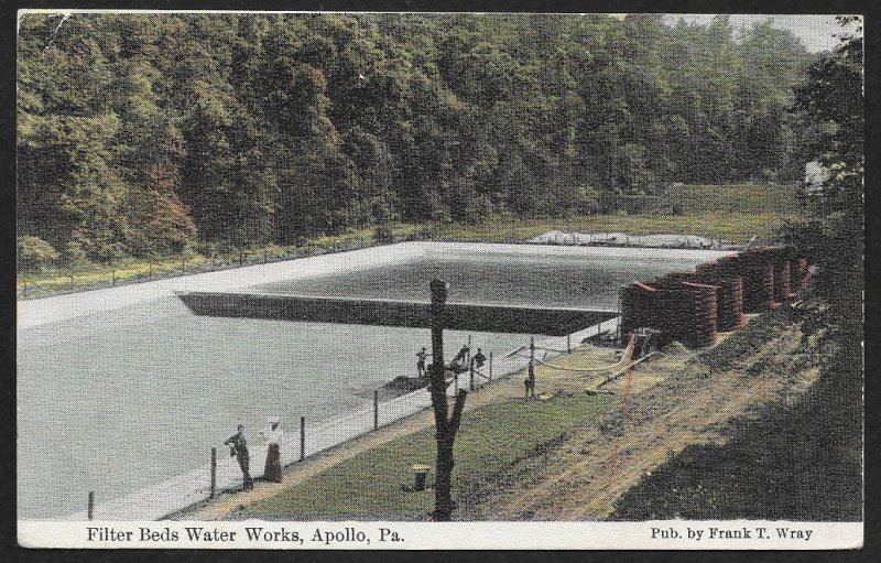 Filter Beds Water Works Apollo Pennsylvania Used c1909