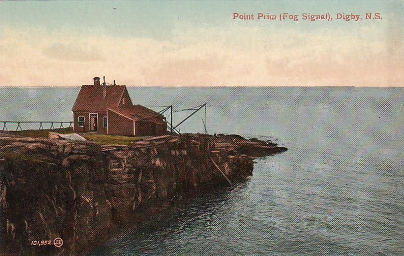 Postcard Point Prim Fog Signal Digby Nova Scotia Canada