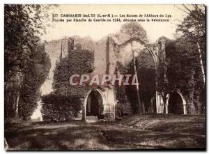 Old Postcard Dammarie Les Lys From Ruins & # 39Abbaye Du Lys