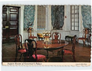 Postcard Supper Room of Governor's Palace, Williamsburg, Virginia