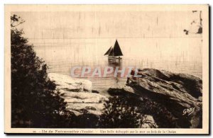 Old Postcard Noirmoutier An escape shining sea Wood of Chaize