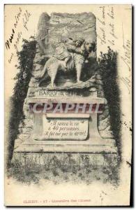 Old Postcard Clichy Cimetiere des Chiens