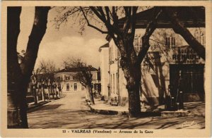 CPA VALREAS Avenue de la Gare (1086594)