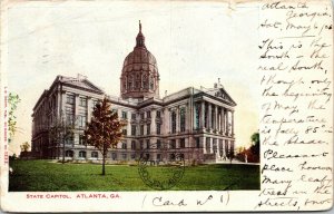 Vtg Atlanta Georgia GA State Capitol 1905 UDB Postcard