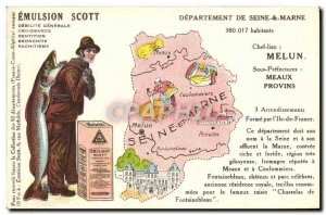 Postcard Old Emulsion Scott Poisson Department Seine et Marne Meaux Melun Pro...