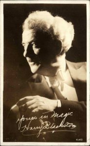 Magic Magician Harry Blackstone Real Photo Postcard