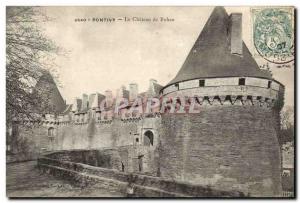 Old Postcard Pontivy Chateau de Rohan