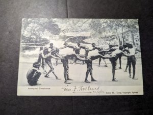 Mint Australia RPPC Postcard Aboriginal Corroboree George F Hollins