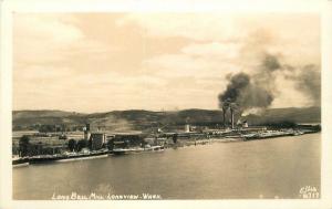 Ellis 1940s Lumber Industry Mill Longview Washington RPPC Photo Postcard 12783