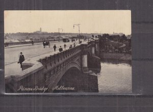 VICTORIA, MELBOURNE, PRINCES BRIDGE, 1907 ppc., TONGALA to Ascot Vale.