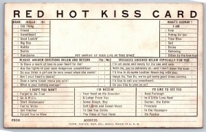 1940s Comic Arcade Card Ex Sup Co Red Hot Kiss Card Chicago K5