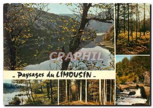 Postcard Modern Limousin landscapes Riviere waterfalls and ponds