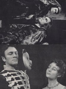 Christopher Plummer In Shakespeare Stratford 2x Postcard s