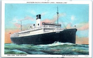 Postcard - Southern Pacific Steamship Lines-Morgan Line, New Steamship Dixie