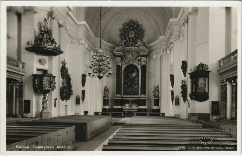 CPA AK KALMAR Domkyrkan - Interior SWEDEN (1119516)