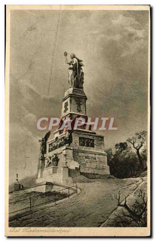 Postcard Old Das Niederwalddenkmal