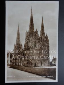 Lichfield Cathedral: from W (RP)