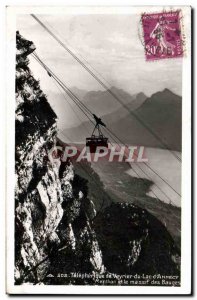 Postcard Modern Telepherique De Veyrier Du Lac D & # 39Annecy Menthon and the...