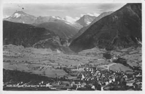 Brig Switzerland birds eye view of the Simplon real photo pc Z12086