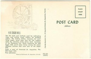 The Old Sugar Mill, St. Augustine, Florida, Vintage Chrome Postcard #2