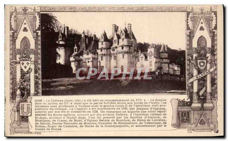 Old Postcard Chateau Usse