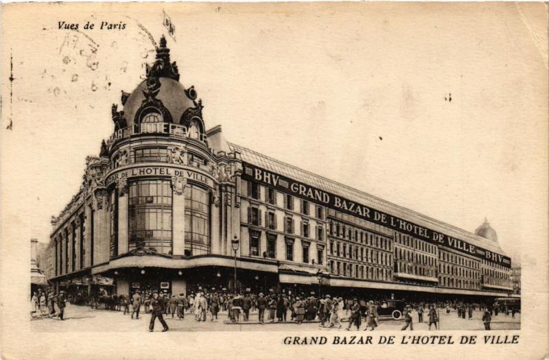 CPA AK PARIS (4e) - Grand Bazar de L'Hotel de Ville (218960)