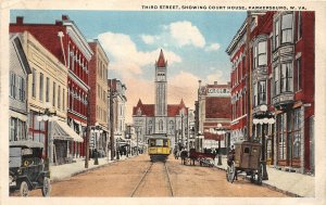 J20/ Parkersburg West Virginia W Va Postcard c1910 Third Street Stores 294