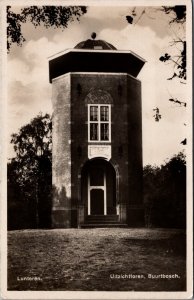 Netherlands Lunteren Uitzichttoren Buurtbosch Vintage RPPC C019