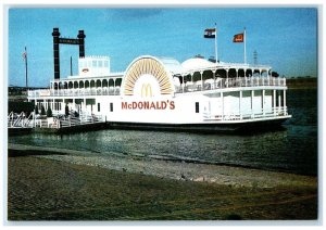c1950's Riverboat McDonald's Steamer Ship St. Louis Missouri MO Vintage Postcard
