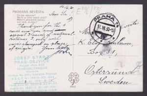 Postcard, National costume, Czechia, The Bartered Bride